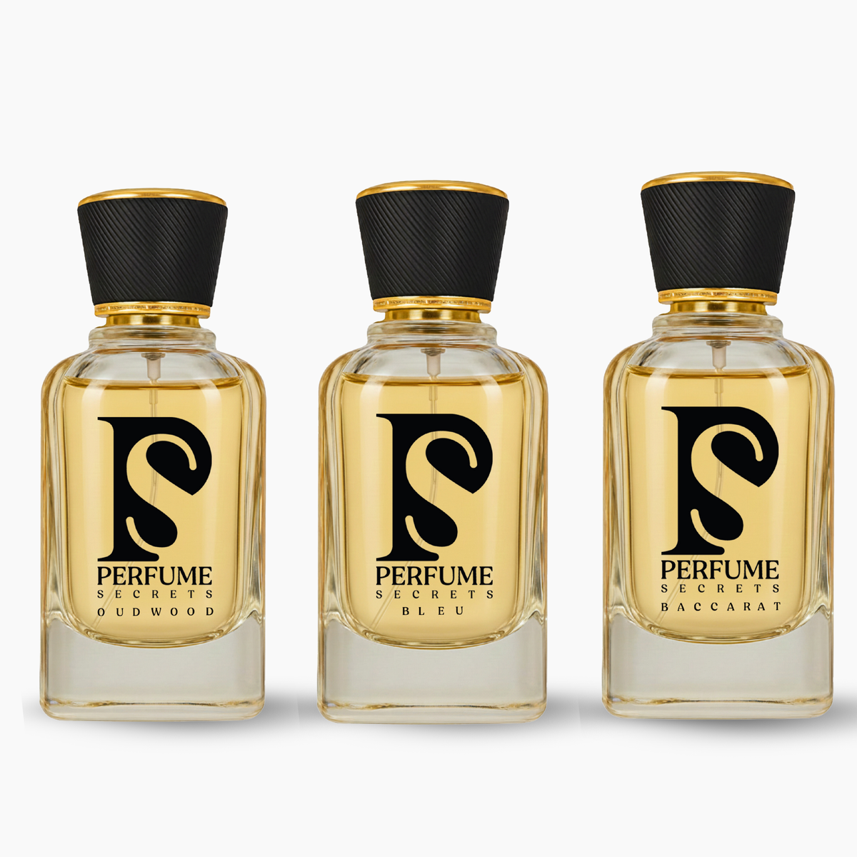 Perfume Secrets Secret Oudwood, Bleu & Baccarat | Luxury Inspired Perfume Trio