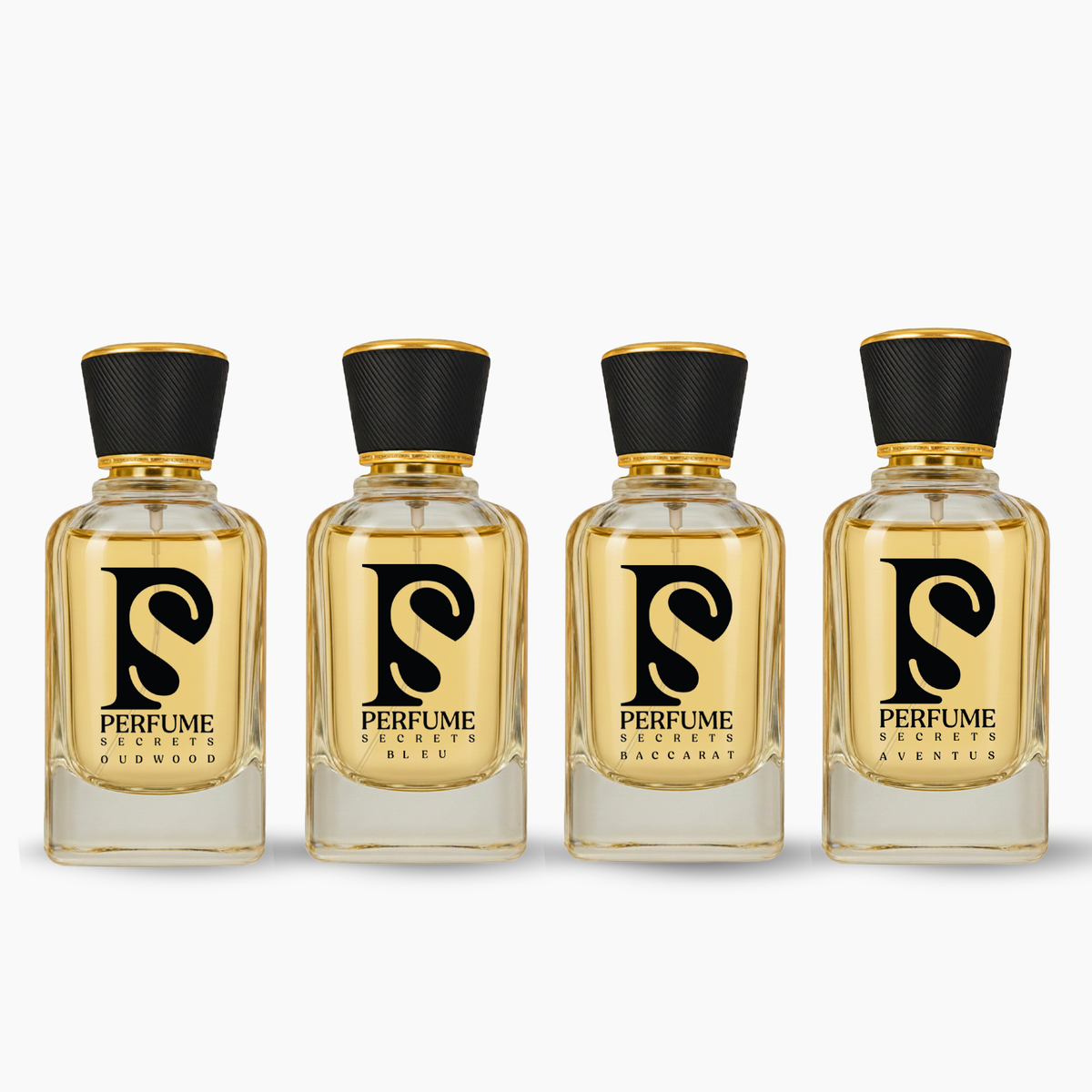 Perfume Secrets Secret Oudwood, Bleu, Baccarat & Aventus | Luxury Inspired Perfume Set
