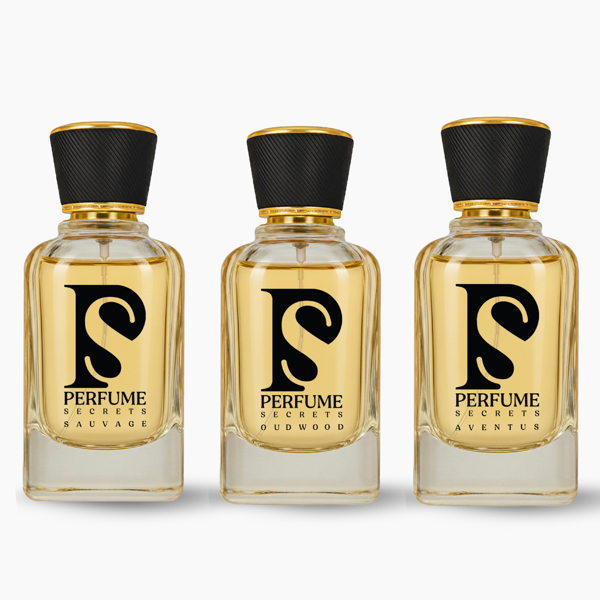 Perfume Secrets Secret Sauvage, Oudwood & Aventus | Luxury Inspired Perfume Trio