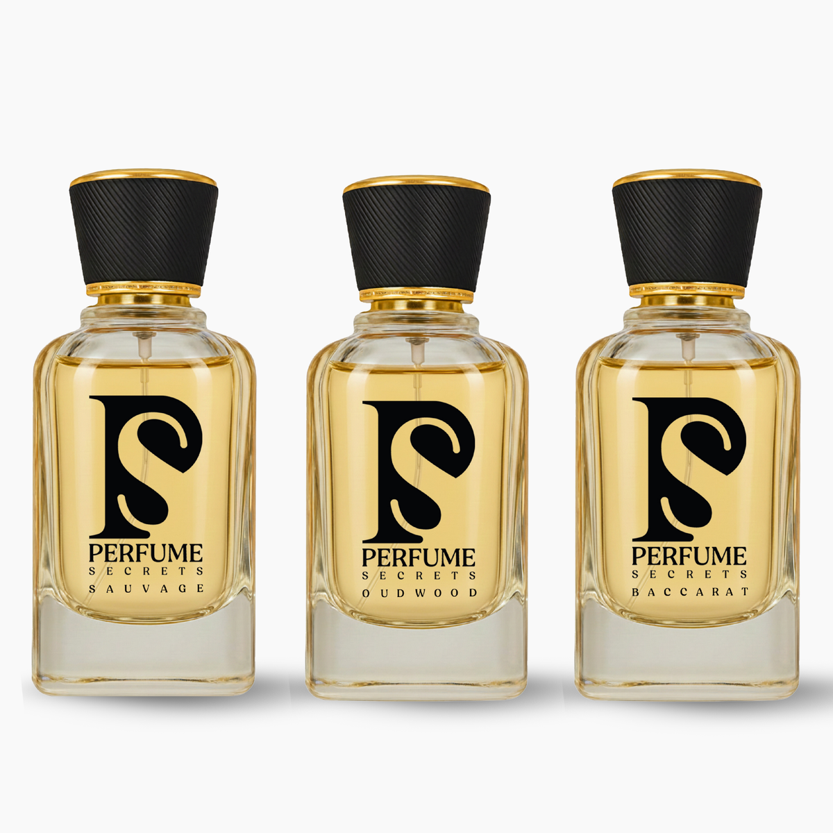 Perfume Secrets Secret Sauvage, Oudwood & Baccarat | Luxury Inspired Perfume Trio